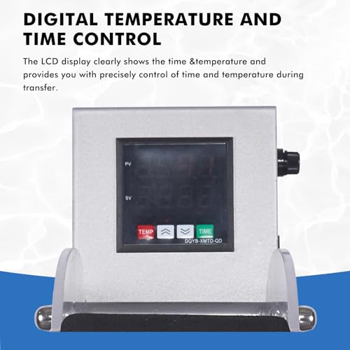 Auto Heat Press Machine, Commercial Heat Transfer Machine, 16x24 inch Dual Platen T Shirt Press Machine, 110V 2000W Heat Transfer Printer for Fabric, Ceramic (16x24 Semi-Auto) CTOSPOATO