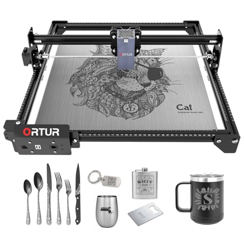 Ortur Laser Master 2 S2 Class 4 Laser Engraver with 1000mW 1064nm Infrared Laser Module for Engraving on Metal, Plastic, Acrylic - Ideal for Jewelry, Gift Making Ortur