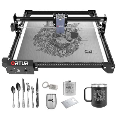 Ortur Laser Master 2 S2 Class 4 Laser Engraver with 1000mW 1064nm Infrared Laser Module for Engraving on Metal, Plastic, Acrylic - Ideal for Jewelry, Gift Making