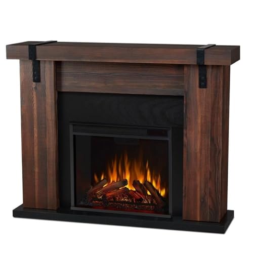 Aspen 49" Electric Fireplace in Chestnut Barnwood by Real Flame Real Flame