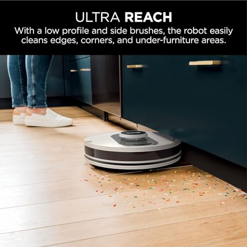 Shark AI Ultra Voice Control Robot Vacuum with Matrix Clean Navigation, Home Mapping, 60-Day Capacity, XL Self-Empty Base for Homes with Pets, Carpet & Hard Floors Shark