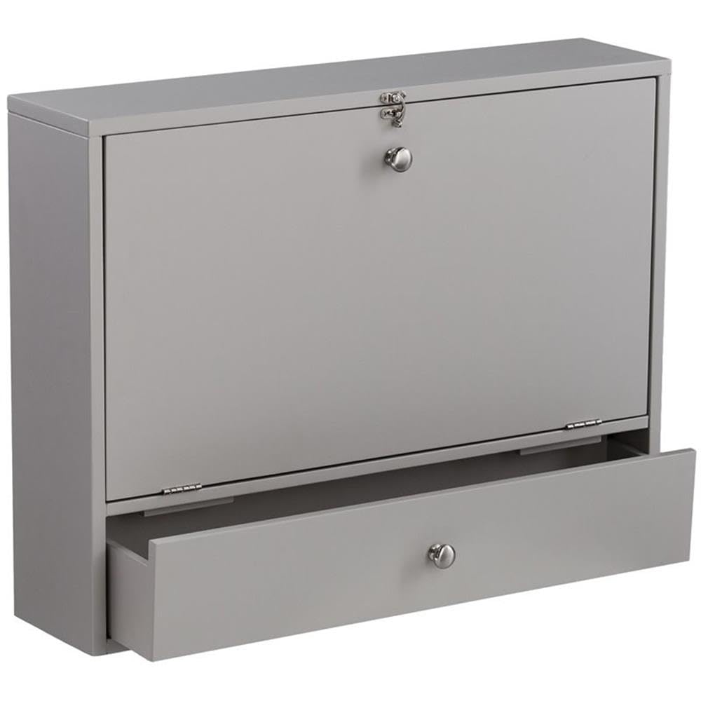 SEI Furniture Benwick Wall Mount Laptop Desk, Gray SEI Furniture