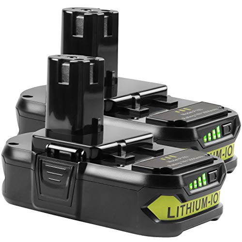 ARyee 3000mAh P102 18V Lithium Battery Replacement for 18Volt Ryobi Tools ONE+ P100 P103 P104 P105 P107 P108 P109 P190, 2 Pack ARyee