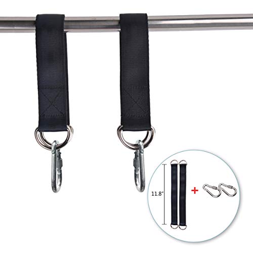 Outdoor Swing, KINSPORY Swing Set for Backyard, Adjustable Nylon Rope with Hanging Tree Straps Kit, Wooden Swing Seat for Indoor Outdoor Porch Patio Garden Playgroud Swing Set Accessories KINSPORY