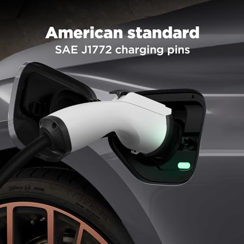 BESENERGY EV Charger Extension Cable 40 Amp 20ft Charging Cord for Electric Vehicle 220V-240V Compatible All SAE J1772 Chargers BESENERGY