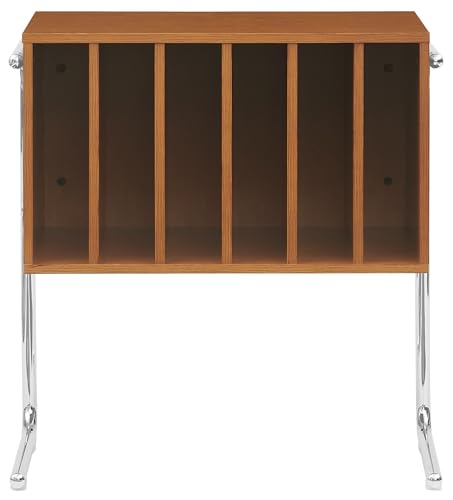 Crosley Furniture Lily Record Player Stand with Vinyl Storage, Stores up to 90 Records, Turntable Stands, Walnut Crosley Furniture