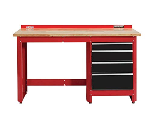 CRAFTSMAN 2000 Series Workbench, 6-Foot Wide with Butcher Block Top, Customizable (CMST27200R) CRAFTSMAN