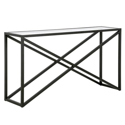 Calix 55'' Wide Rectangular Console Table in Blackened Bronze Henn&Hart