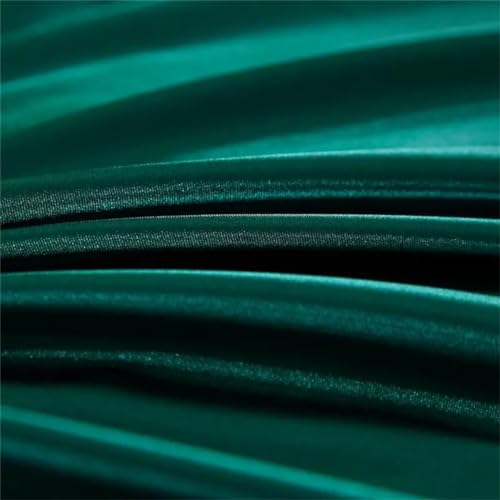 Suwequest Satin Bedding Set Solid Color Duvet Cover Set Single Double King Size Bedding Kit Bed Cover Bed Linen Set qian ka fei EU-Single 3pcs Suwequest