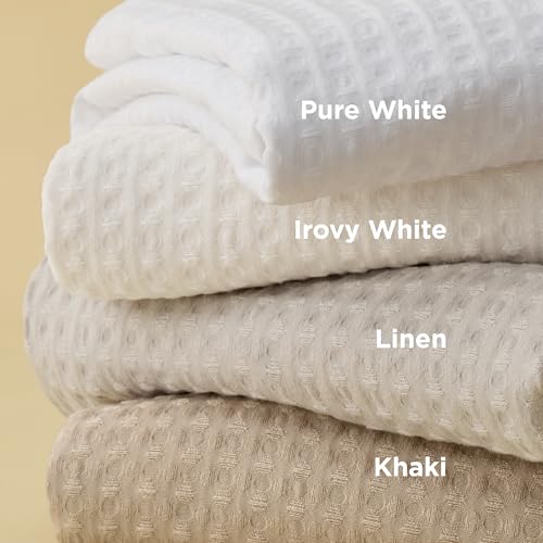 Bedsure Luxury Waffle Duvet Cover King Size - Textured Duvet Cover Set, Soft, Breathable Bedding Set (104"x90") with 2 Pillow Shams for All Season, Khaki, Comforter Not Included Bedsure