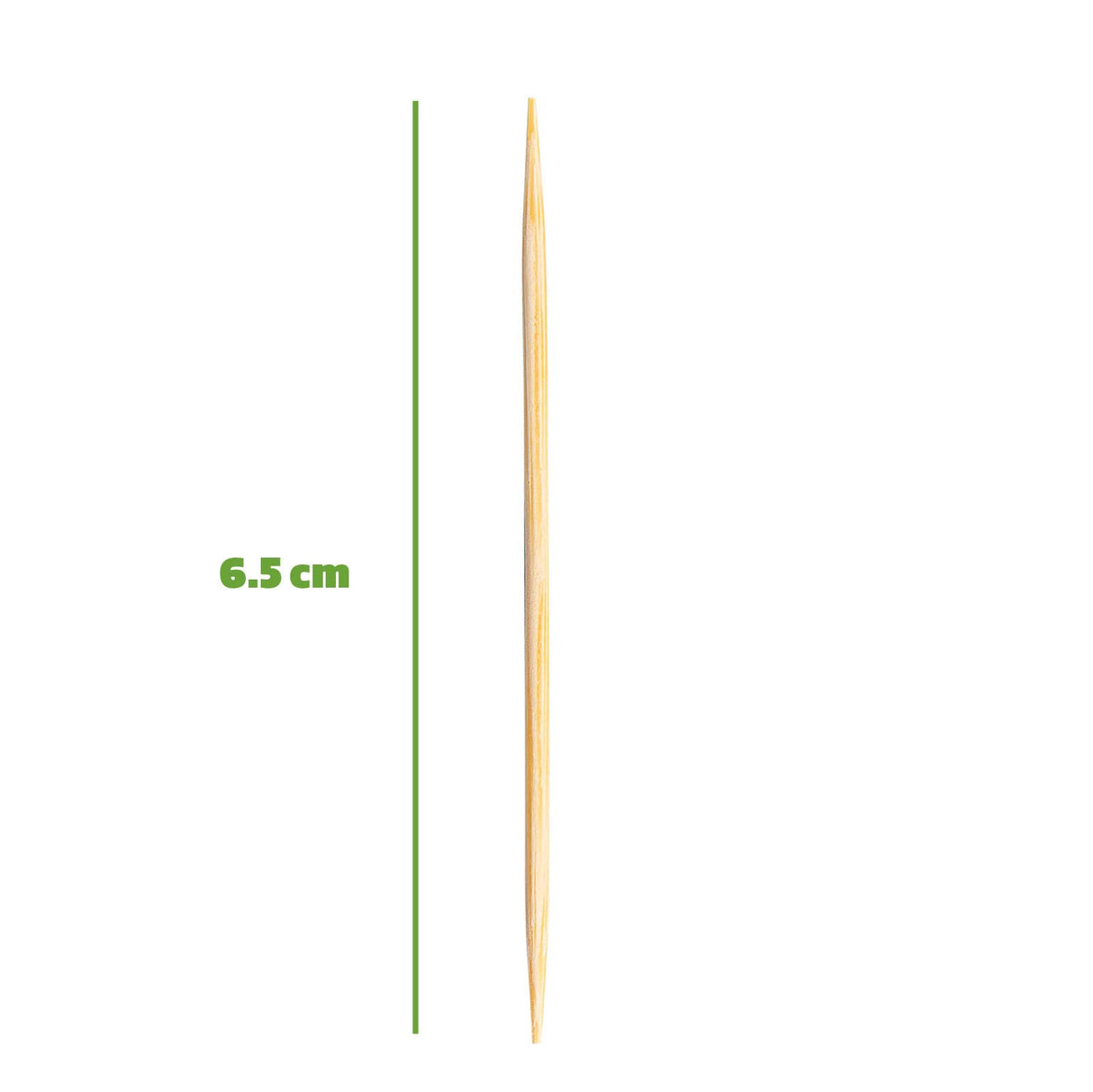 Comfy Package [1500 Count Bamboo Toothpicks Wood, Round Double-Pointed Tooth Picks Wooden - Toothpicks for Appetizers, Fruits and Teeth Cleaning Comfy Package