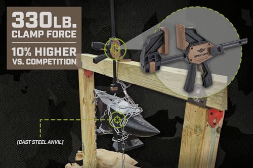 Spec Ops Trigger Clamp for Woodworking 37" Large One-Handed Bar Clamp/Spreader Heavy Duty 330 Lbs. Spec Ops