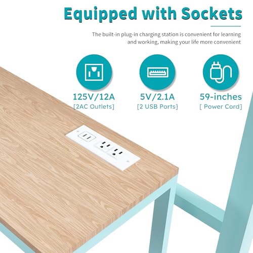 Ball & Cast Heavy Metal Full Size Loft Bed with Desk & Wardrobe,Bed Frame w/Built-in Staircase and Storage Rack,Gaming Bed w/Full-Length Guardrail,Space-Saving Bedroom Furniture for Adults,Green Ball & Cast