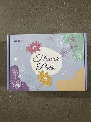 Aboofx Flower Press Kit, Craft Kits 8.6"x6.5" 8 Layers Wooden Flowers Pressing Kit for Crafts Pressed Flowers and Plant for DIY Art, Preservation for Bookmark Frame Wedding Flower Drying Aboofx