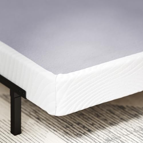 ZINUS Edgar 4 Inch Bamboo Box Spring - Sturdy Mattress Foundation for Reliable Support, Queen Size Zinus