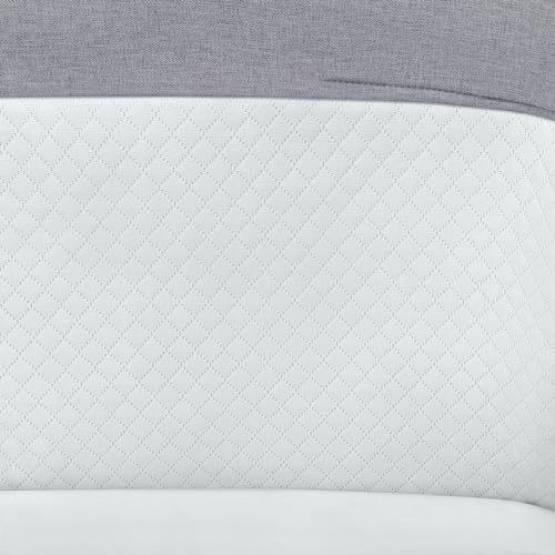 Simmons Kids Koi by The Bed Bassinet with Breathable Mesh and Natural Beechwood Legs, Dove Grey Delta Children