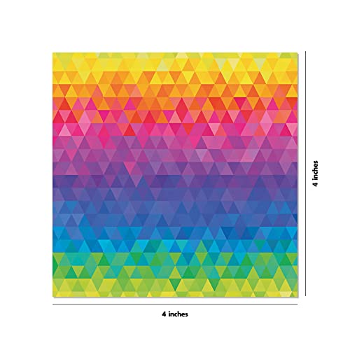 Origami Paper 500 sheets Rainbow Patterns 4" (10 cm): Double-Sided Origami Sheets Printed with 12 Different Colorful Patterns Tuttle Publishing