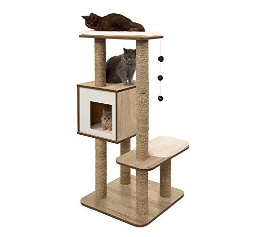 Vesper Cat Tree, High Base, Walnut, 52045 VESPER