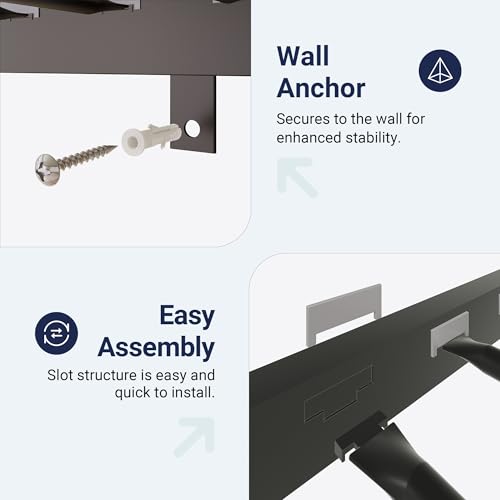 Allewie 72 Inches Tall Loft Bed Twin Size with Ladder and Safety Guardrail for Teens and Adults, Heavy Duty Metal Single Loft Bed for Small Space, Noise Free, Black Allewie