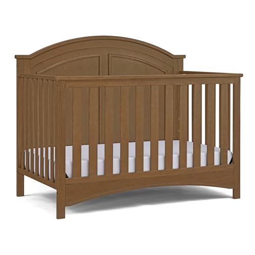 Delta Children Perry 6-in-1 Convertible Crib - Greenguard Gold Certified, Chestnut