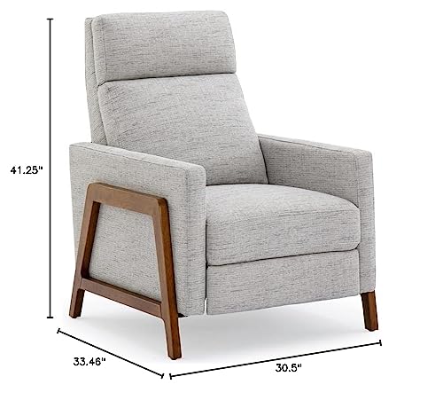 Comfort Pointe Veneto Push Back Recliner in Sea Oat Beige Performance Fabric Comfort Pointe