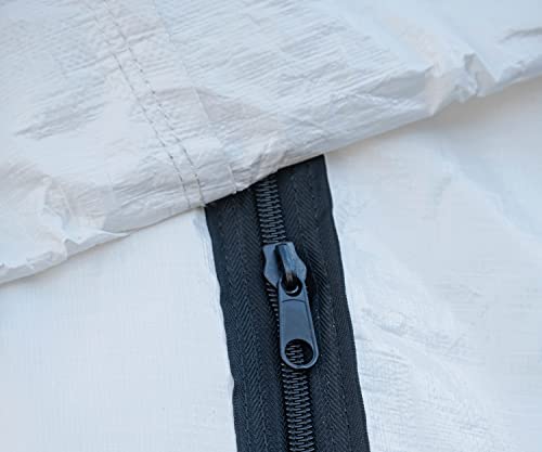 ShelterLogic 10' x 20' MaxAP Large Portable Garage 2in1 Kit Heavy-Duty Steel Frame Outdoor Canopy, Gazebo, or Carport Tent with Enclosure for Car, SUV, Truck, Boat, Tractor, White ShelterLogic