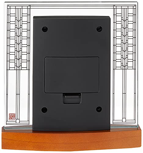 Bulova B7750 Glasner House Frank Lloyd Wright Clock, Light Cherry Stain Bulova