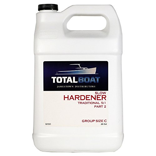 Total Boat 5:1 Epoxy Slow Hardener 127 Ounces (for 5 Gallons of Resin), Clear Amber TotalBoat
