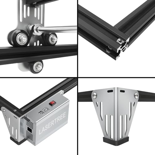 LASER TREE Laser Engraver Machine,10W Output Power, Higher Accuracy Laser Engraving Machine with Air Assist Pump, Eye Protection Laser Module, Laser Engraver for Wood and Metal, Acrylic, Leather LASER TREE