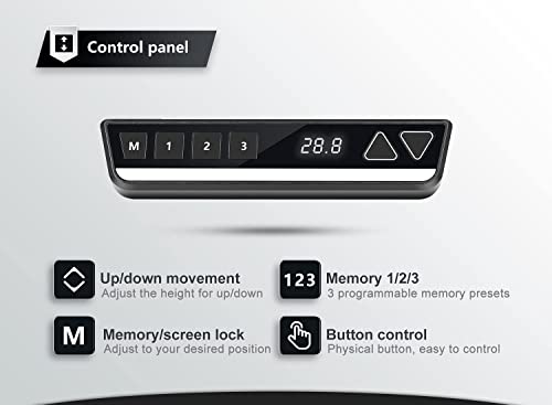 FEZIBO Triple Motor 63" L Shaped Standing Desk, Electric Standing Gaming Desk Adjustable Height, Corner Stand up Desk with Splice Board, Black Frame/Rustic Brown Top FEZIBO