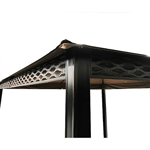 Garden Winds Replacement Canopy Top Cover for Oakmont Gazebo - 350 - Beige - Model L-GZ1188PST-A Garden Winds