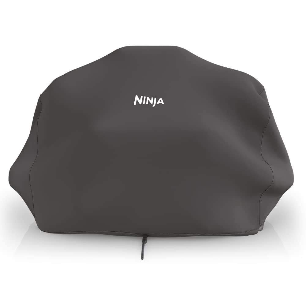 Ninja XSKCOVER Premium Outdoor Cover, Compatible Woodfire Grills (OG700 Series), Water-Resistant, Anti-Fade Fabric, Lightweight, Black, 19'' x 24'' x 13' Ninja