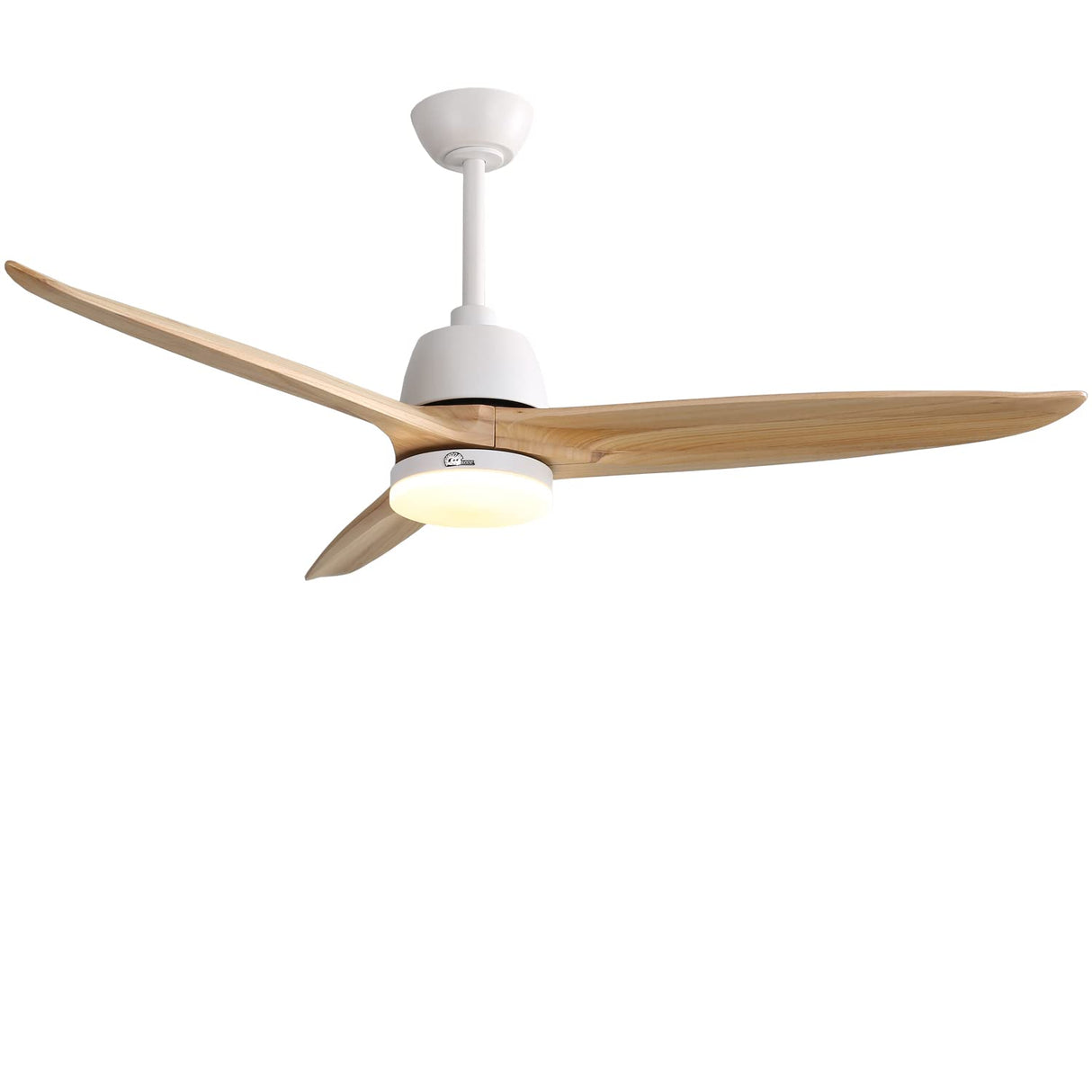 Sofucor 56 Inch Ceiling Fan with Lights Remote Control Dimmable Light Reversible DC Motor Modern Farmhouse Large Ceiling Fan for Kitchen Bedroom Basement Dining Living Room Light Wood Sofucor