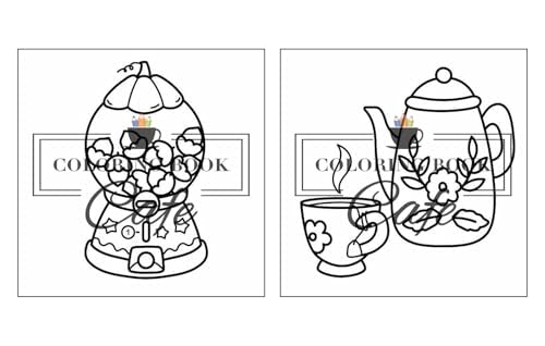 Cozy Autumn: Cute and Cozy Coloring Book for Adults & Teens Featuring Easy and Bold Autumn Designs (Bold and Easy Coloring Books) Majosta