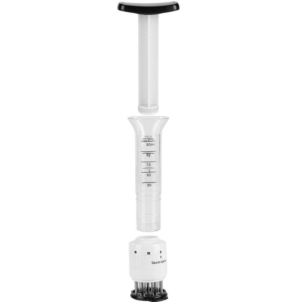 Textured Meat Tenderizer, 304 stainless steel Meat Marinade Tenderizer Needle Injector Steaks Flavor Syringe Cook Kitchen Tool Pomya