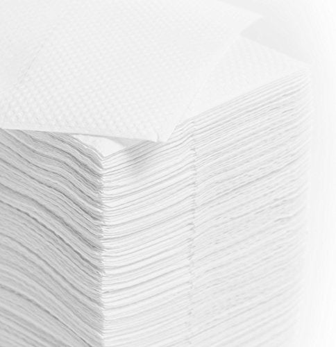 EcoQuality Low Fold Dispenser Napkins, 1-Ply,3 1/2 x 5 in., White 800/pk, Dispenser Napkin Refill, Everyday Napkins, Perfect for Restaurants, Diners, Bodegas & Home EcoQuality