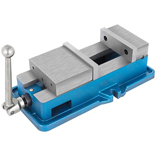 VEVOR Non Swivel Milling Lockdown Vise 4 Inch Precision Bench Clamp 100mm Width Drill Press Clamp 4 Inch Jaw Opening for Finishing Milling Machines VEVOR