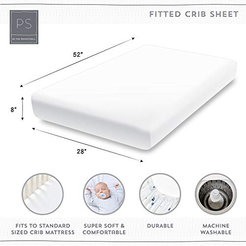 The Peanutshell 3 Piece Baby Crib Bedding Set for Boys & Girls - Newborn, Infant & Toddler Nursery Bed Set Decor with Fitted Crib Sheet, Dust Ruffle Comforter - Elephant Walk The Peanutshell
