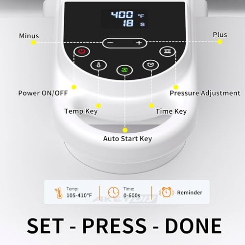 AKEYDIY Dual Auto Heat Press 15"x15" Heat Press Machine for T Shirts with Double Workstation, Professional Sublimation Shirt Press with Auto Open & Release, Adjustable Pressure & Higher Heating Height AKEYDIY