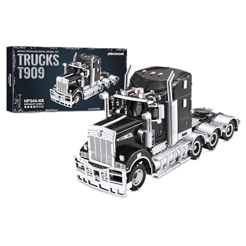 Piececool 3D Metal Puzzles T909 Trucks Model Kits for Adults to Build,DIY Hobbies Building kit Birthday Christmas Day Gifts