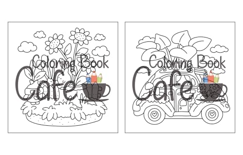 Tiny Gardens: Cute & Comfy Coloring Book for Adults and Teens Featuring Adorable Garden Scenes (Cute and Comfy Coloring Books) WoodArtSupply