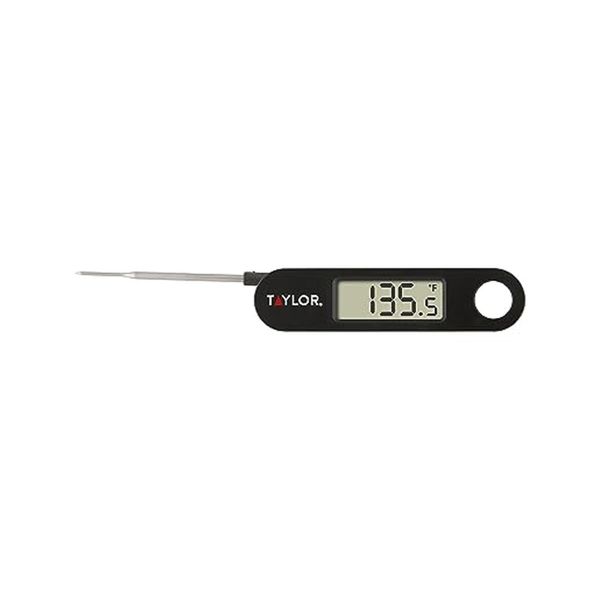 Taylor 1476 Instant Read Digital Meat Food Grill BBQ Cooking Kitchen Thermometer, Tailgating and Grilling Compact Folding Probe, Black Taylor