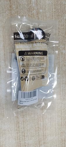 DePango Meat Injector, Anti-Break 1-oz Turkey Injector Syringe for Meats with 2 Stainless Steel Meat Needles, Crack-Proof Plastic Marinade Flavor Injector for BBQ Smoker, Steak, Pork and Chicken DePango