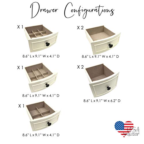 Hives & Honey Bailey Oval Standing Jewelry Armoire Cabinet, Jewelry Storage Organizer with Mirror Lid, 2 Side Doors, 7 Drawers, Jewelry Chest, Jewelry Box for Necklace, Earring, Bracelet, Ivory Hives and Honey