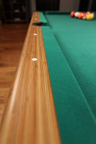 Mizerak Dynasty Space Saver 6.5' Billiard Table with Leg Levelers, Automatic Ball Return, and Classic Green Nylon Cloth Mizerak