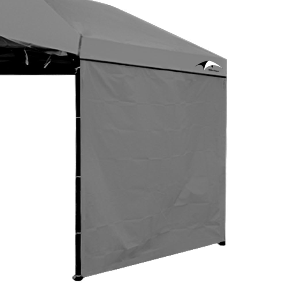 MQoutdoor Pop up 10x10 Canopy Tent SideWall UPF50+ Waterproof, Grey, 10x10ft MQoutdoor