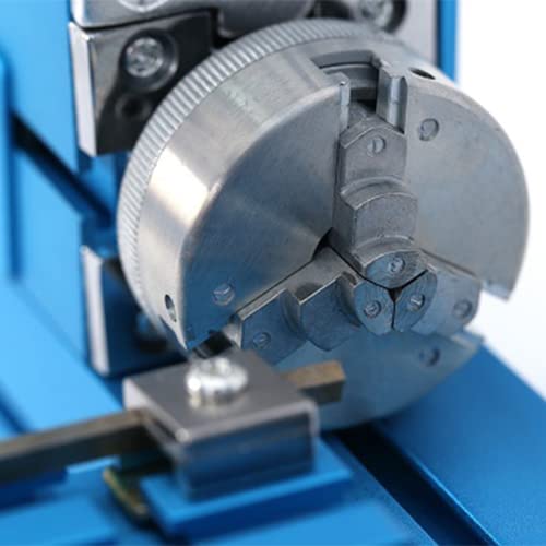 Universal Mini Metal Lathe Machine Motorized Metalworking DIY Tool Benchtop Woodworking for Hobby Science Education Modelmaking W10003M AC100V~240V (24W Lathe) Jianyana