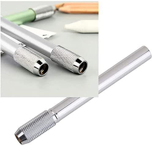U-M Pencil Extenders Dual Head Pencil Extender for Artists Adjustable Metal Handle Pen Holder Lengthener for School Office 1 pcs Professional U-M