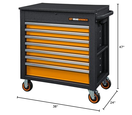GEARWRENCH 35" 7 Drawer GSX Series Rolling Tool Cart with Tilt Top - 83246 GEARWRENCH