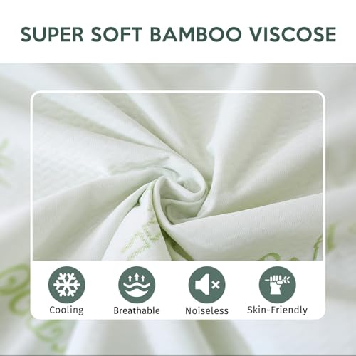 MUXHOMO Mattress Protector Full Size Bed, 100% Waterproof Mattress Cover, Cooling and Breathable Bed Pad Cover, Deep Pocket 8"-21" MUXHOMO